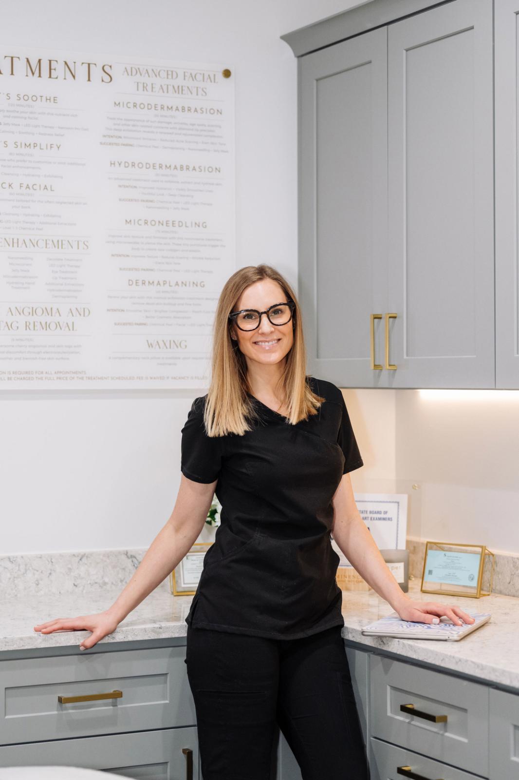 Rachel Ward, owner of Dapper Skin Studio, esthetician in Raleigh